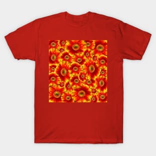 Red floral pattern T-Shirt